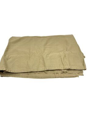 Bed Bath & Beyond Beige 100% Cotton Flat Sheet Bedding Minimalist Classic